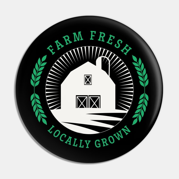 Farm Fresh Shirt Pin by SWON Design