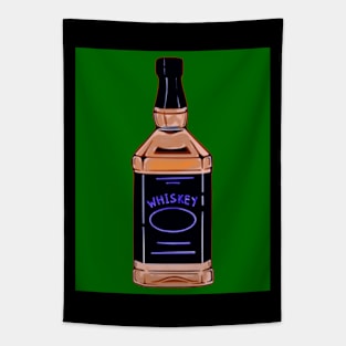 whiskey bottle pop art Tapestry