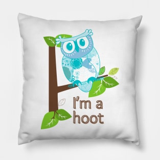 Blue owl Pillow