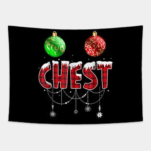 Chest Nuts Christmas Funny Matching Couple Chestnuts Tapestry