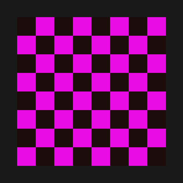 pink and black check pattern by pauloneill-art