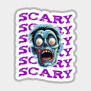 Zombie Halloween - scary! Magnet