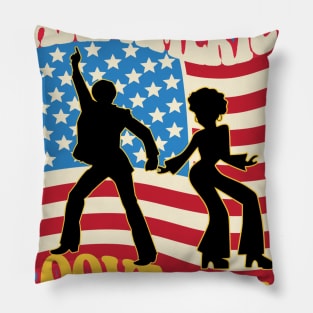 Make America Groove Again T Shirt 1970s Disco Dancers Pillow