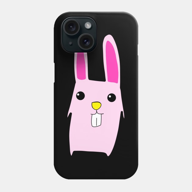 pink color bunny showing cute teeth Phone Case by FzyXtion