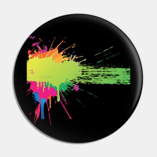 Colour splash abstract cool design Pin