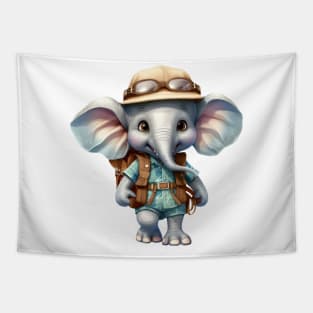 Back To School Elephant Tapestry