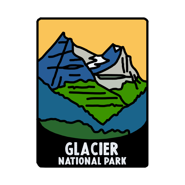 Discover Glacier National Park Decal - Glacier National Park - T-Shirt