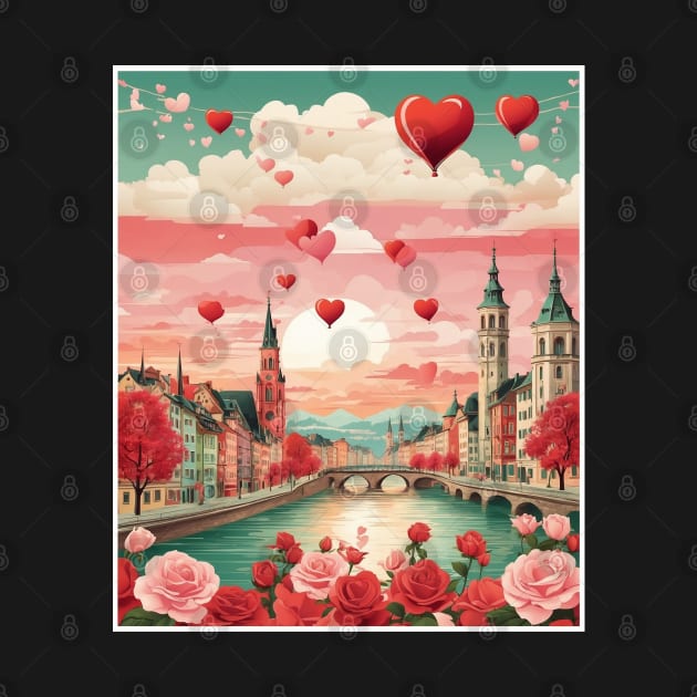 Germany Valentine's Day Vintage Retro 2 by TravelersGems