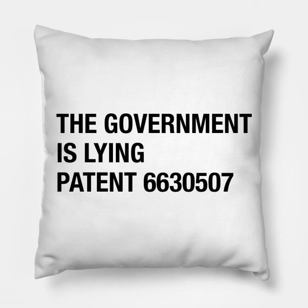 Cannabis Patent 6630507 Pillow by cannabijoy