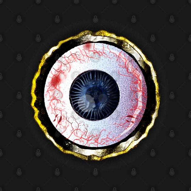 Evil Eye - Distressed Bloodshot Eye by geodesyn