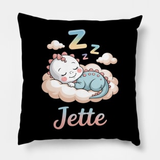 Jette Cute Sleeping Dino Pillow