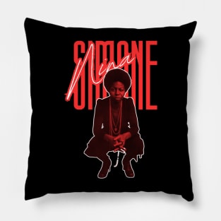 Nina simone///original retro fan art Pillow