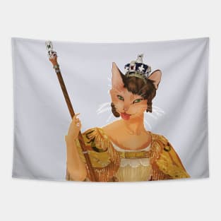 Queen Victoria cat - historiCATS illustrations Tapestry