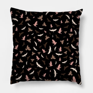 Abstract Birds Pattern Pillow