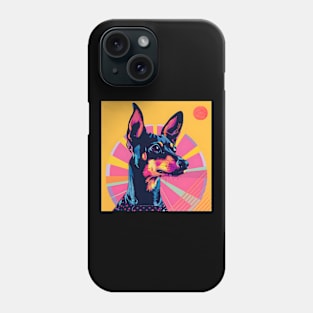 Manchester Terrier in 80's Phone Case