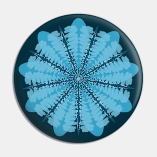 Throat Chakra Mandala Pin