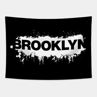 Brookly New York City - Brooklyn NY Bridge Sign Tapestry