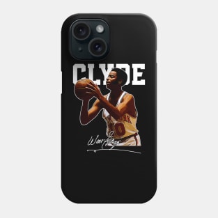 Walt Frazier The Clyde Basketball Legend Signature Vintage Retro 80s 90s Bootleg Rap Style Phone Case