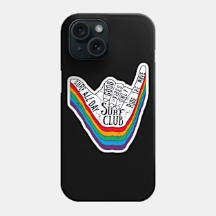 Surfer shaka hand gesture vintage Phone Case