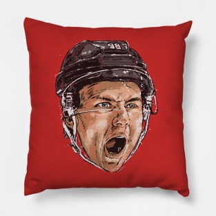 Connor Bedard Chicago Scream Pillow