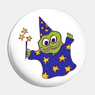 Froggy Wizard (blue) Pin