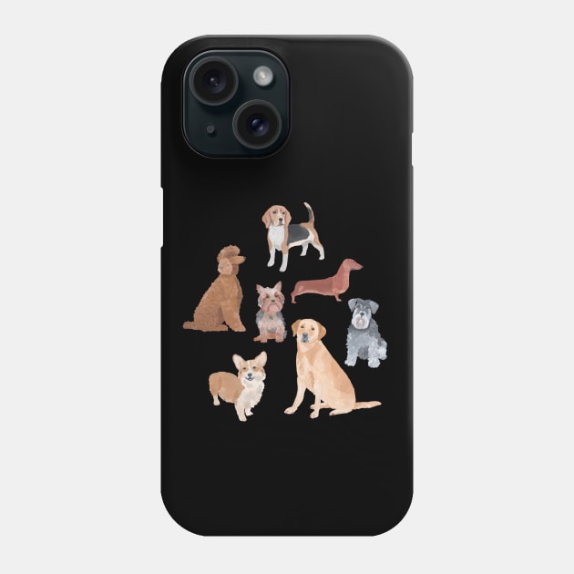 Dog Love Phone Case by Das Brooklyn