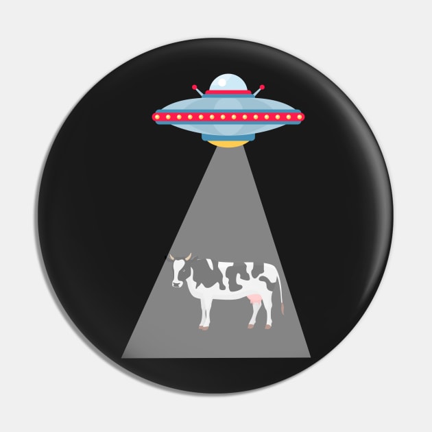 UFO Cow Abduction Pin by vladocar