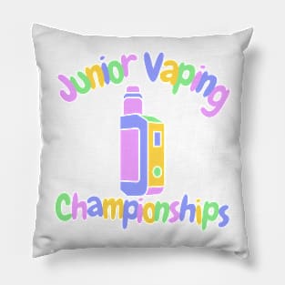 Junior vaping championships gen z satire meme joke Pillow