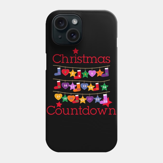 Christmas Seasons - Pretty Countdown Calendar 1 Phone Case by EDDArt