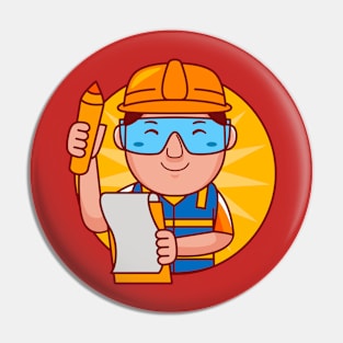 Engineer Man Pin