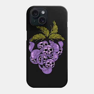 Distressed Skull grapes Phone Case