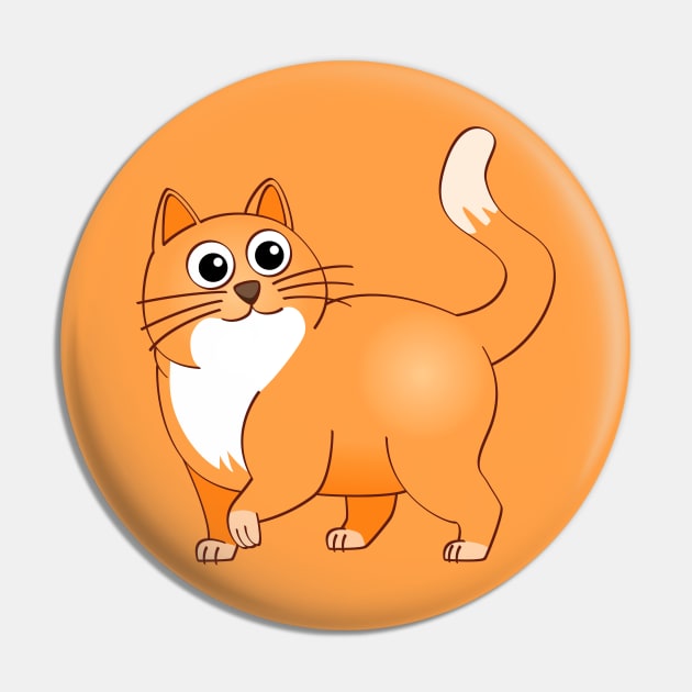 The happy orange cat illustration. Pin by Stefs-Red-Shop