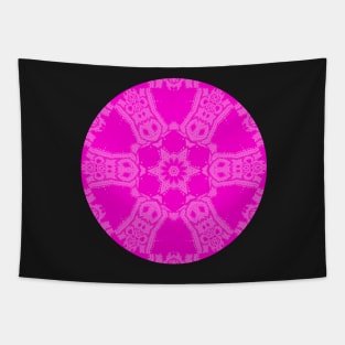 Pink Abstract Kaleidoscope Tapestry