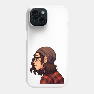 Hipster girl Phone Case