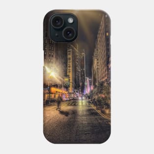 Manhattan at Night, Garment District, New York City Phone Case