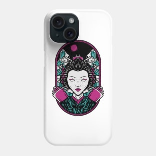 Japanese woman , geisha , Asian style Phone Case