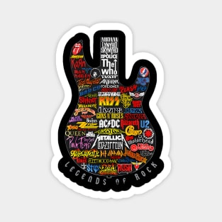Legends Of Rock Guitar Magnet