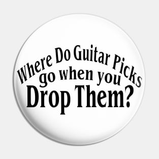 Where Do Guitar Picks Go When You Drop Them Pin