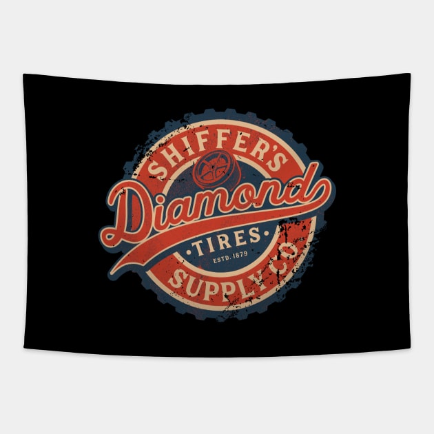 Shiffers Diamond Tires Supply Tapestry by szymonkalle