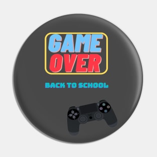 game over back to school Pin