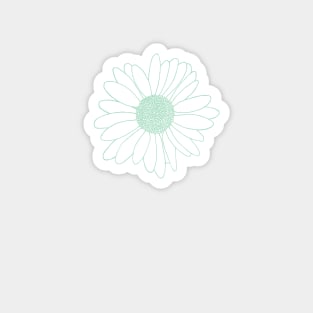 Daisy Mint Green Magnet