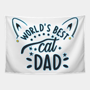 World's Best Cat Dad Tapestry