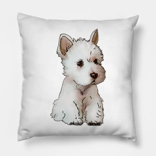 Puppy Westie Pillow