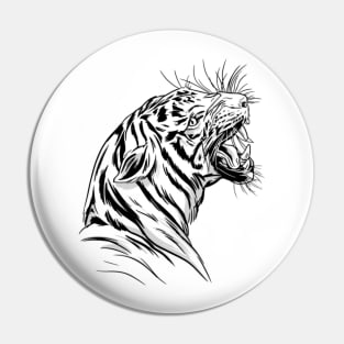 Angry Tiger Pin