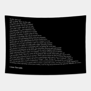 Linus Torvalds Quotes Tapestry