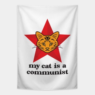 Ginger Cat My Cat Is A Communist Tapestry