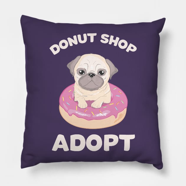 Adopt Don't Shop Pillow by sqwear