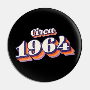 1964 Birthday Year Pin