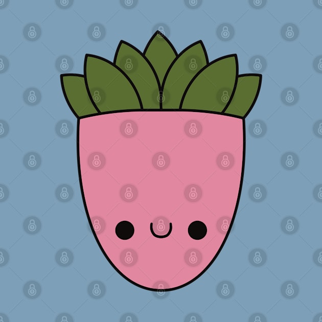 Cute Kawaii Succulent Plant by KawaiiByDice