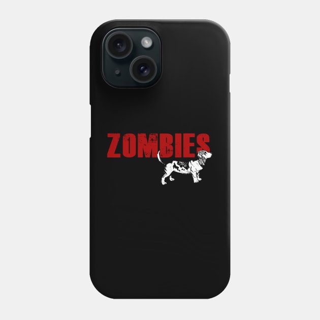 I Would Push You In Front Of Zombies To Save My Basset Hound Phone Case by Yesteeyear